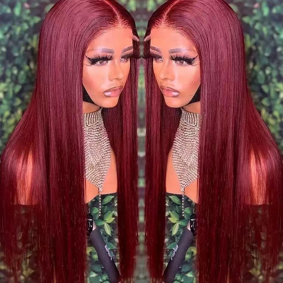 Silky Middle Part Straight Wig