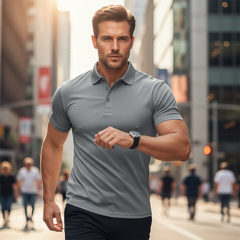 Everyday QuickDry Lapel Polo Shirt