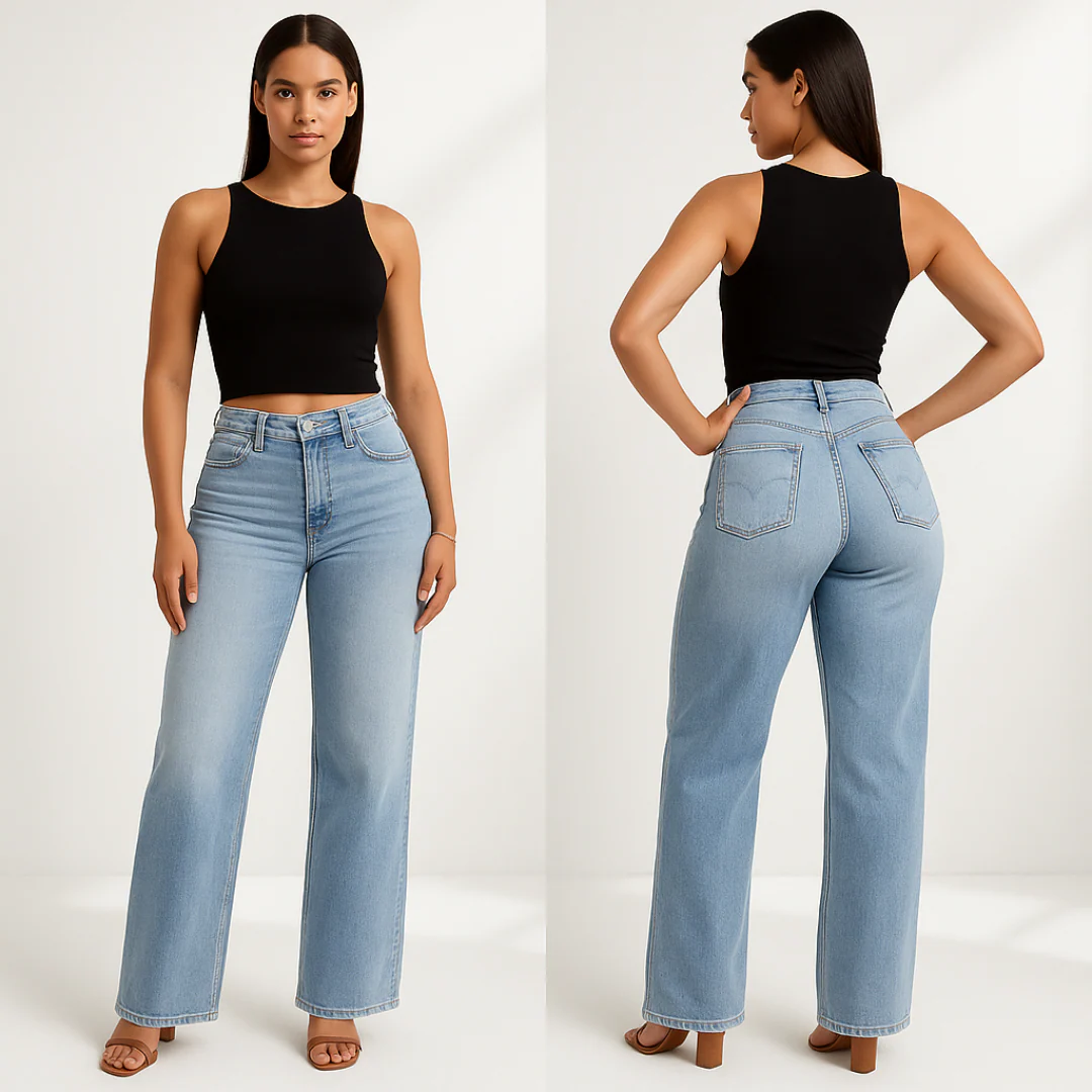 Vintage SculptSlim Plus-Size Figure-Flattering Jeans