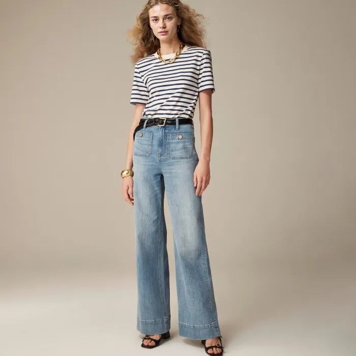 Sailor Tummy Control Wide Jeans