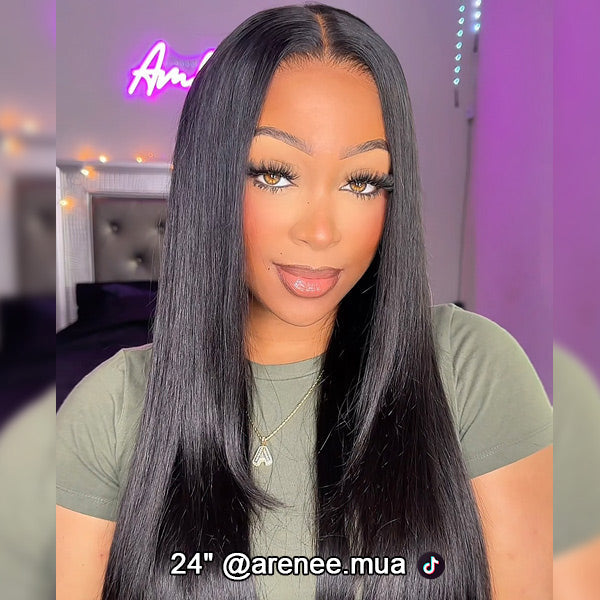 Silky Middle Part Straight Wig