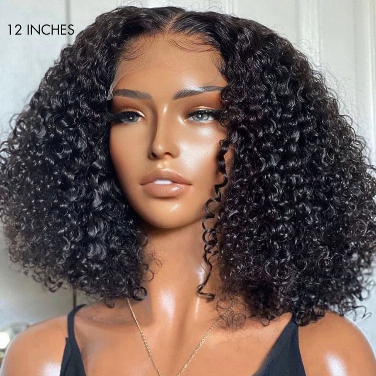 Neat Kinky Curly Neck Wig