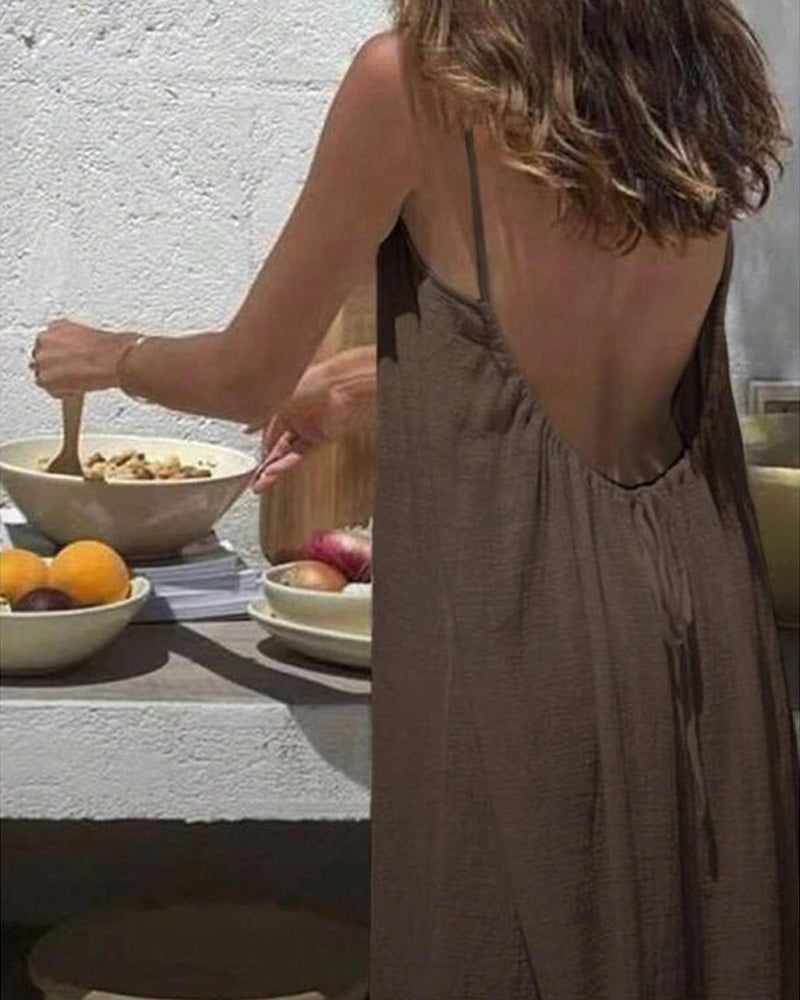 Everyday Backless Cami Dress