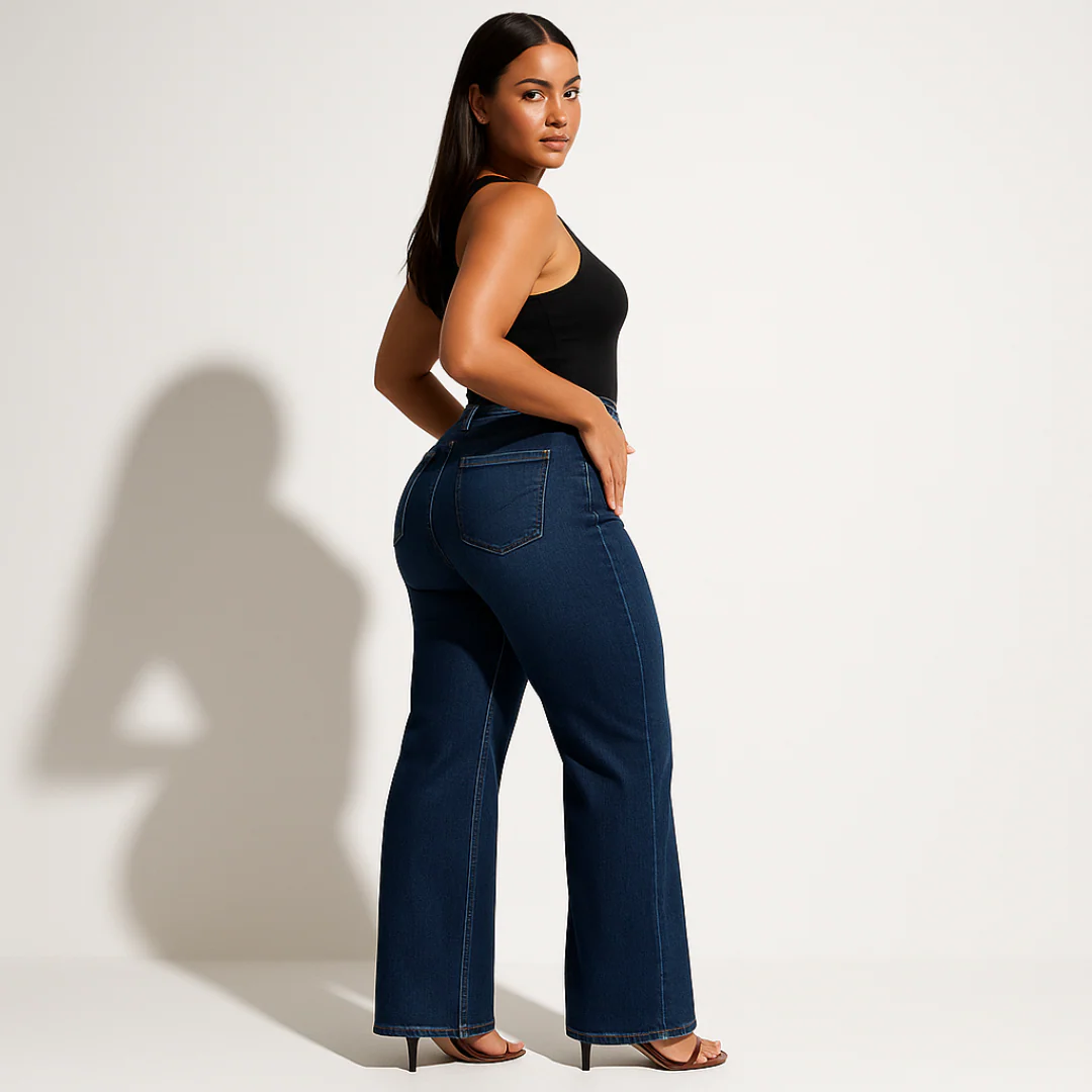 Vintage SculptSlim Plus-Size Figure-Flattering Jeans