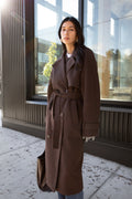 Elegant Brown Trench Coat