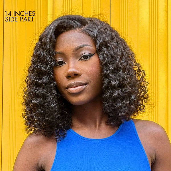 Neat Kinky Curly Neck Wig