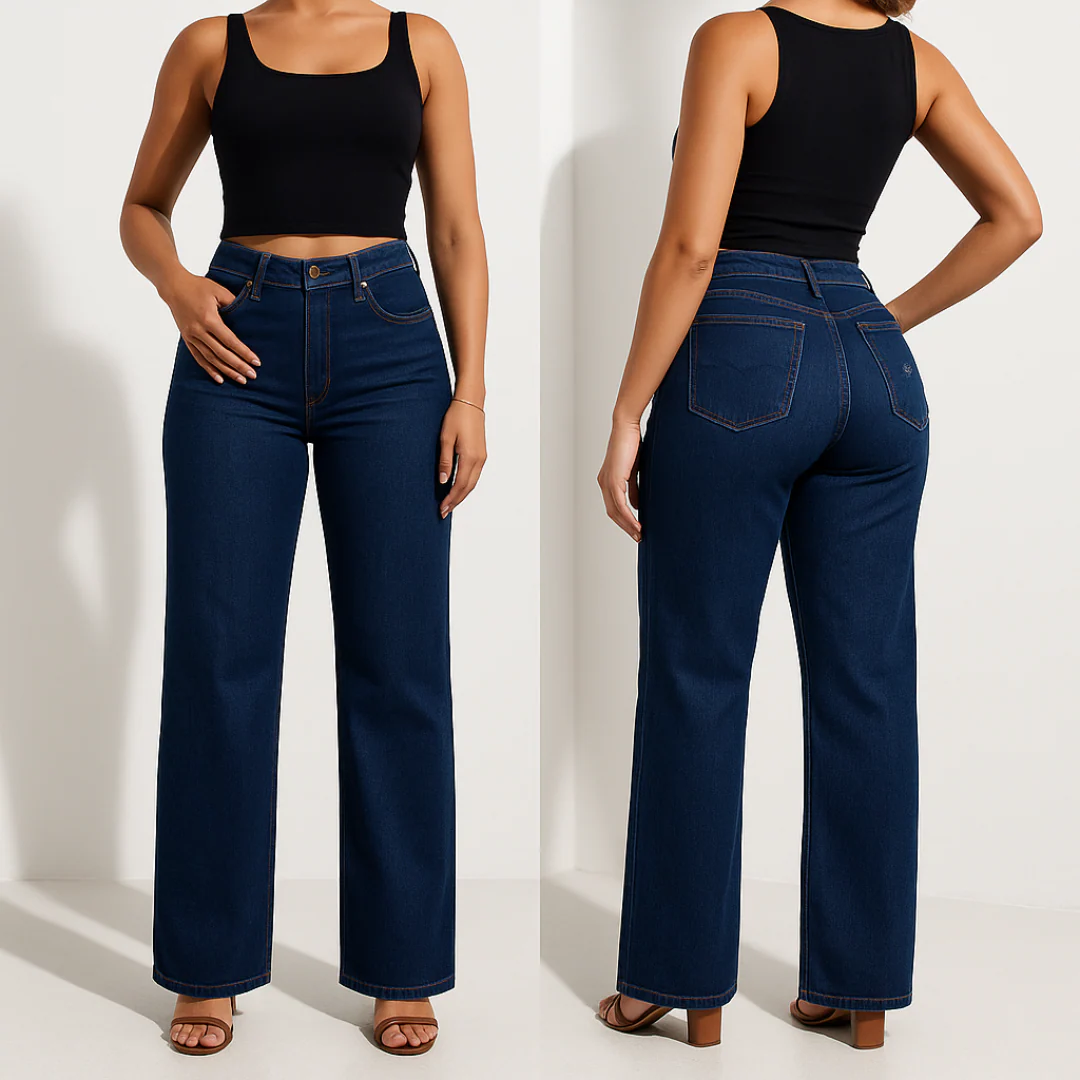 Vintage SculptSlim Plus-Size Figure-Flattering Jeans