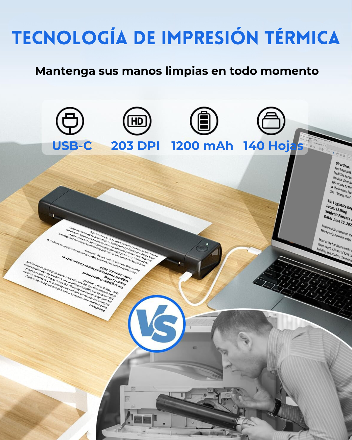 Pocket Bluetooth Portable Photo Printer