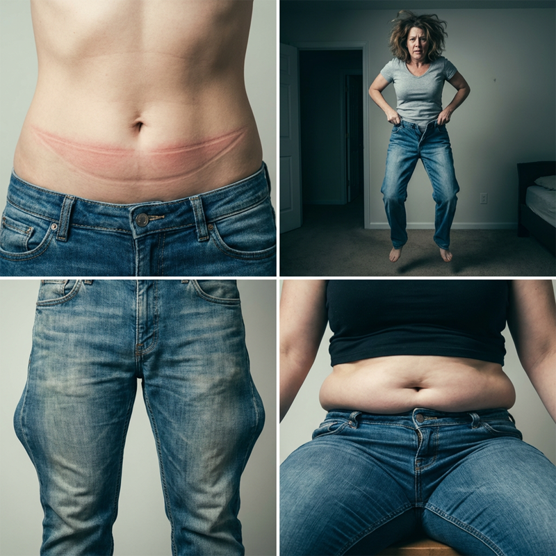 Retro Cropped Straight Denim Jeans