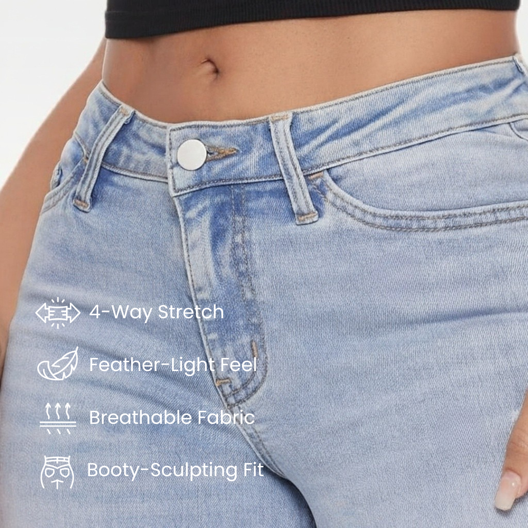 Vintage SculptSlim Plus-Size Figure-Flattering Jeans